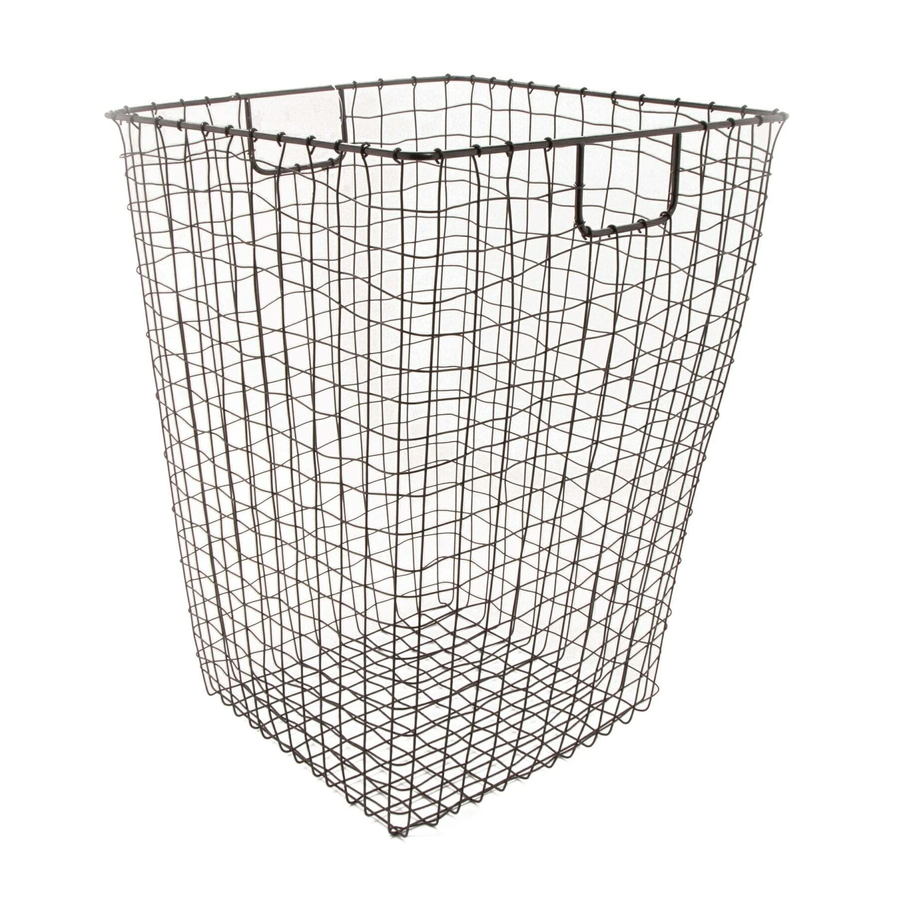 G.E.T. Enterprises G.E.T. WB-301-MG Heavy Duty Iron Wire Utility Storage Basket, Square, 16.5\" x 16.5\" x 25\"