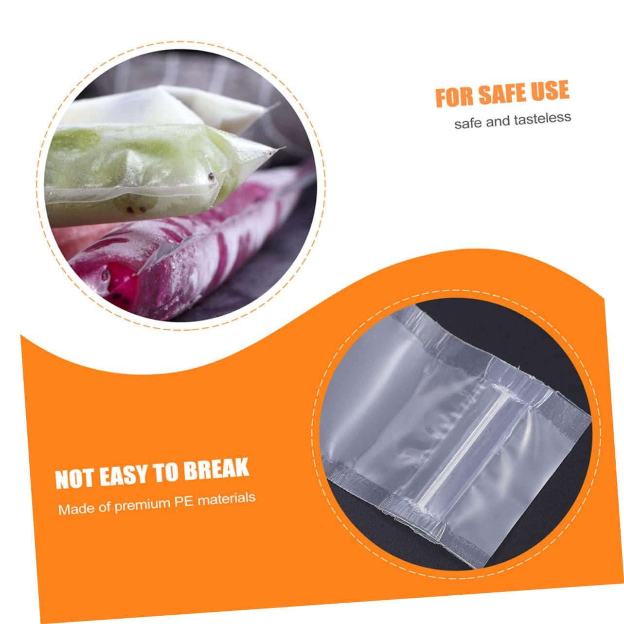 ULDIGI ULDIGI Reusable Popsicle Holders Ice Popsicles Bags 80Pcs Ice Lolly Packing Bags for Home Use