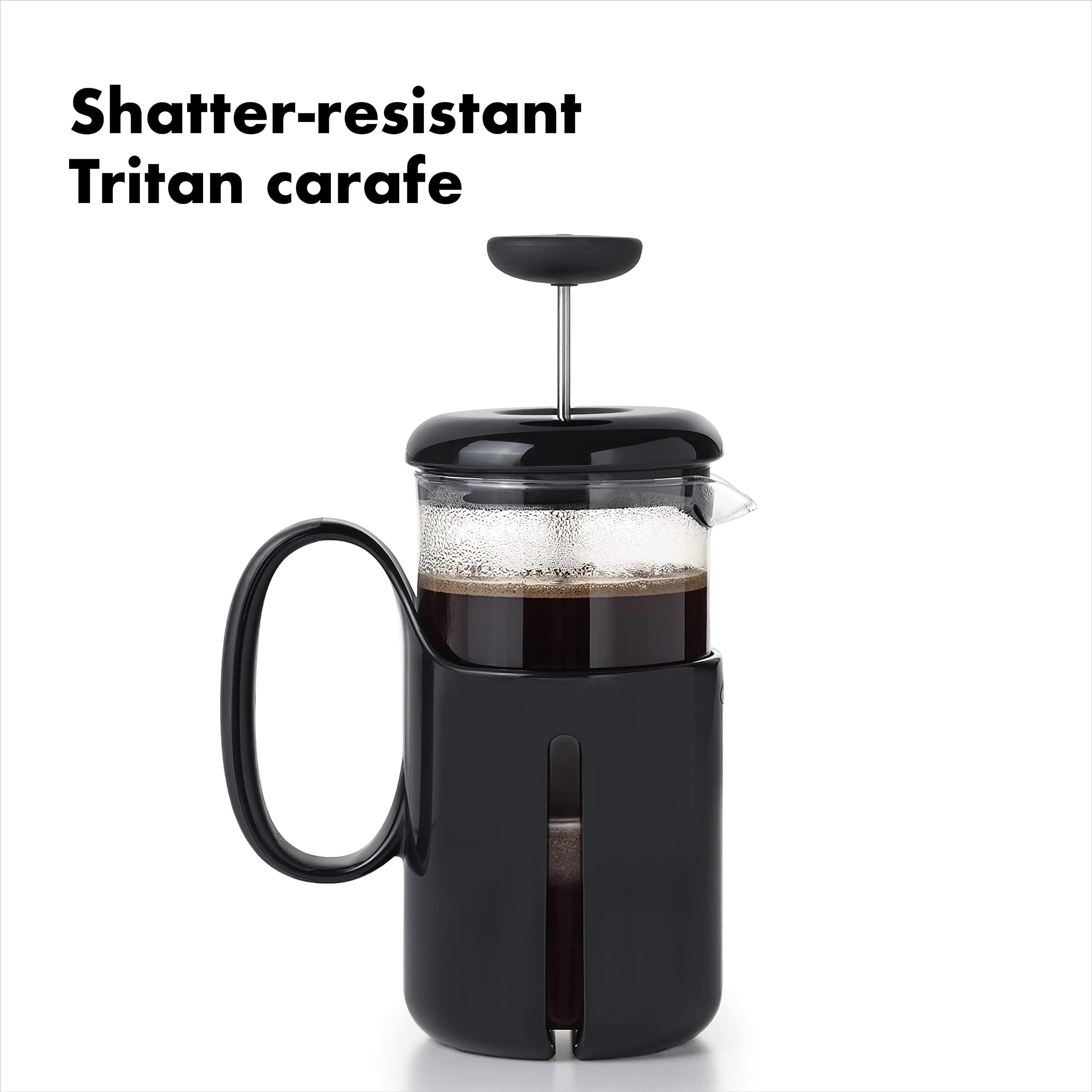 OXO OXO BREW Venture Shatter-Resistant-Travel French Press 8 Cup, Black