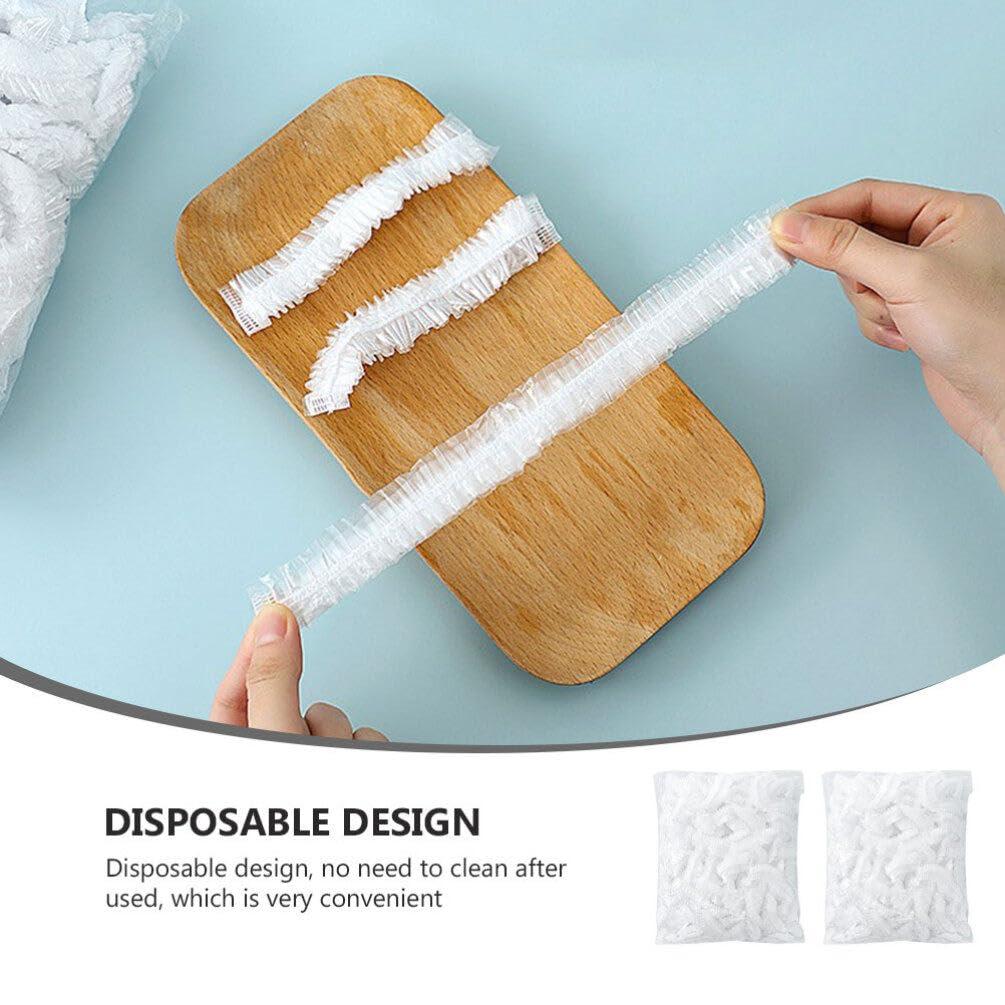 MARURY MARURY Elastic Food Bowl Covers 200pcs Plastic Food Cover Disposable Kitchen Food Storage Covers Plastic Cover Kitchen Plastic Wrap for Bowls Pots Cookware Food Dish Cap