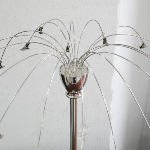 Umbra Umbra Fotofalls – Desktop Photo Holder and Picture Stand with Plated Wire and Metal Clips, Nickel, Medium