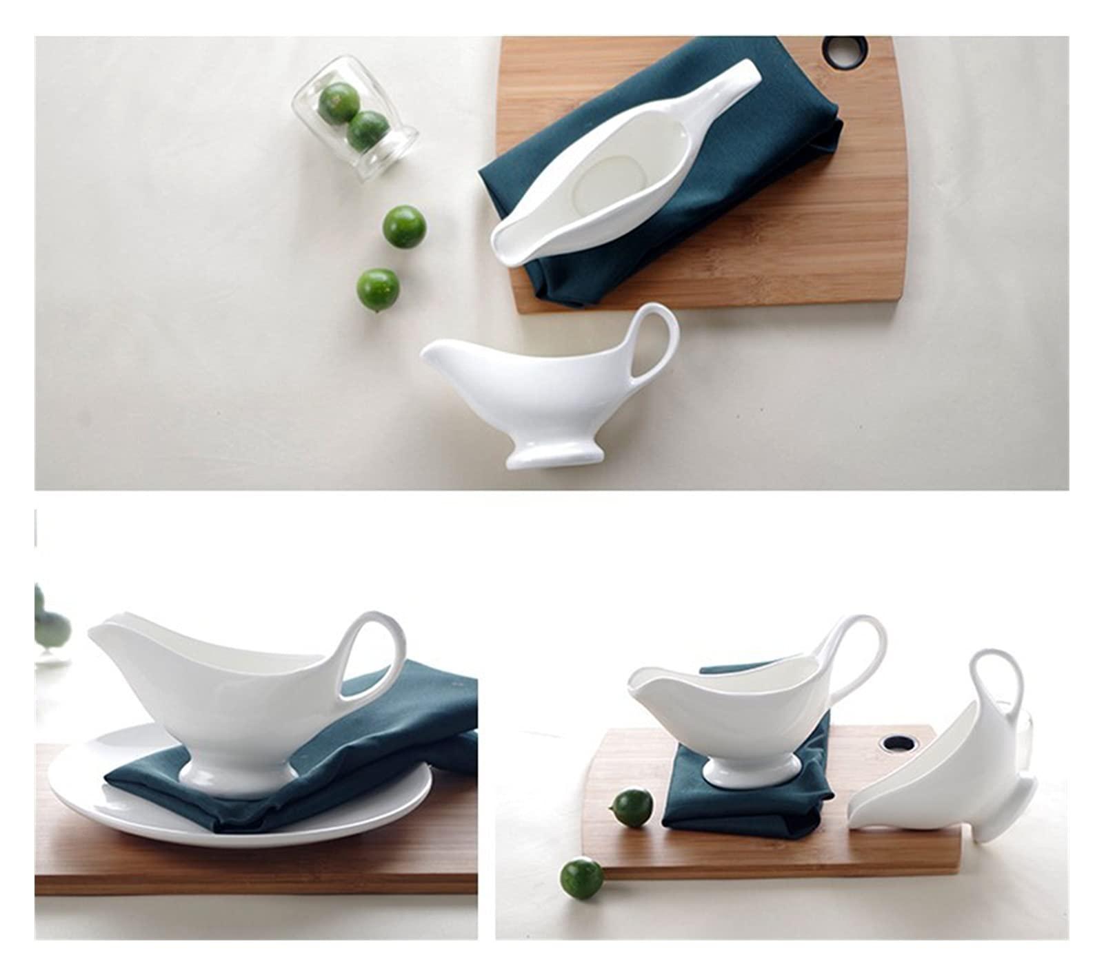DEPILA DEPILA Gravy Boat Steak Gravy Gravy Boat Container Plate Tableware Soy Sauce Vinegar Spice Dish Seasoning Plate Kitchen Gadget Set Sauce Jug Teapot (Color : Set 6)