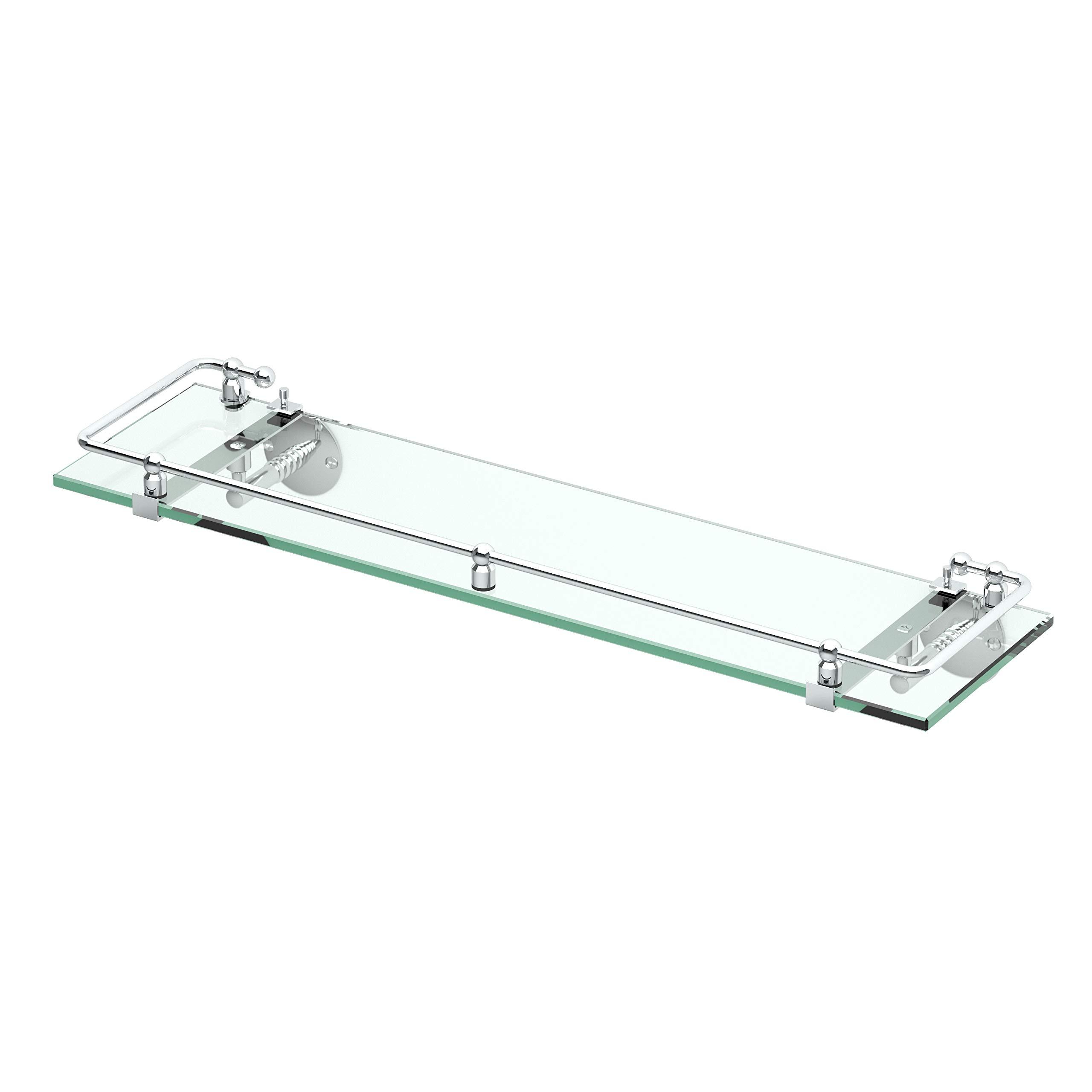 Gatco Gatco 1438C Glass Railing Shelf, Chrome
