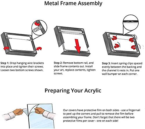 Frame It Easy Frame It Easy 36 1/8 x 36 1/2 Satin Black Metal Frame (Ashford) 36.1x36.5 inches