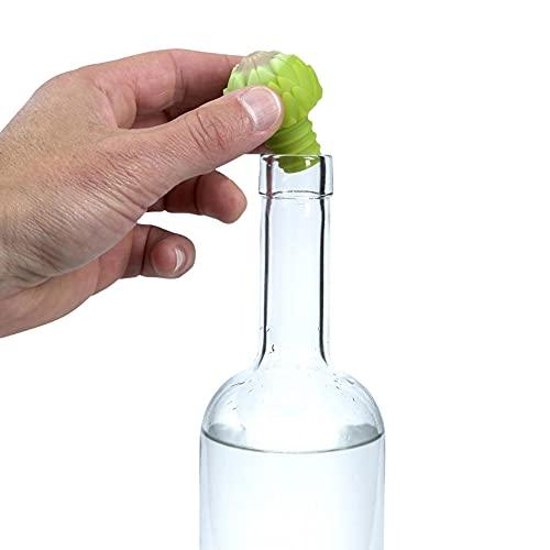 Charles Viancin Charles Viancin - Artichoke Silicone Bottle Stopper - Creates an Airtight Seal on Standard Bottles - BPA-Free, Food-Grade Silicone - Dishwasher Safe