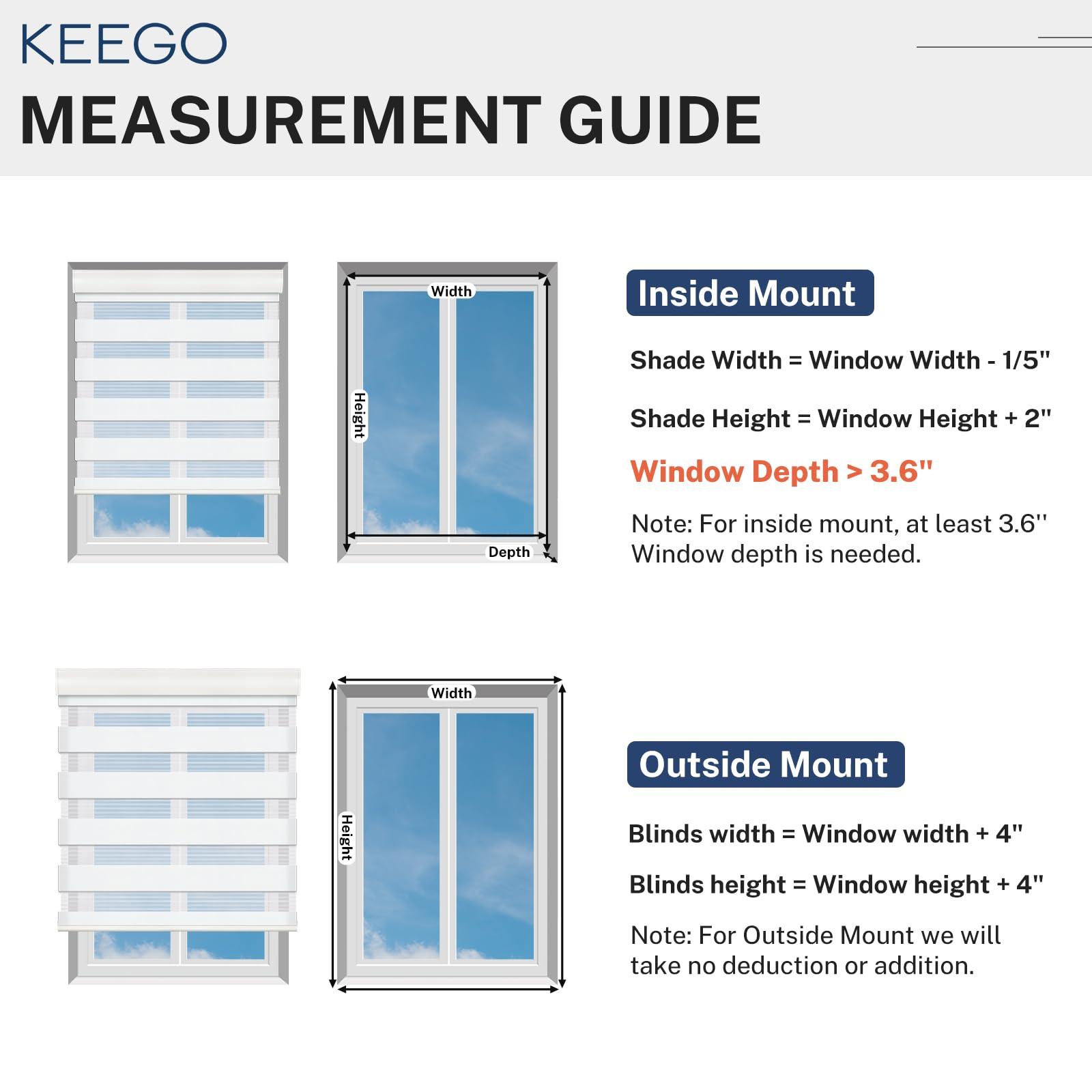 Keego Keego Remote Control Window Blinds Alexa Automatic Shades Smart Motorized Zebra Blackout Blinds Custom Size for Living Room, Home and Kitchen(Light-Filtering,Brown,Custom Size)