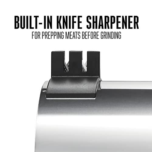 Weston Weston Pro Series Electric Meat Grinder, Commercial Grade, 560 Watts, .75 HP, 6lbs. Per Minute, Stainless Steel (10-0801-W)