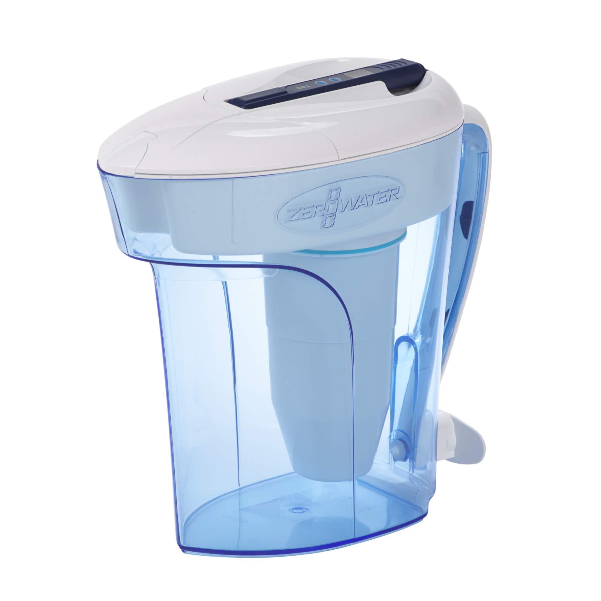 ZeroWater ZeroWater 12-Cup Water Filter Pitcher + 3 Replacement Filters