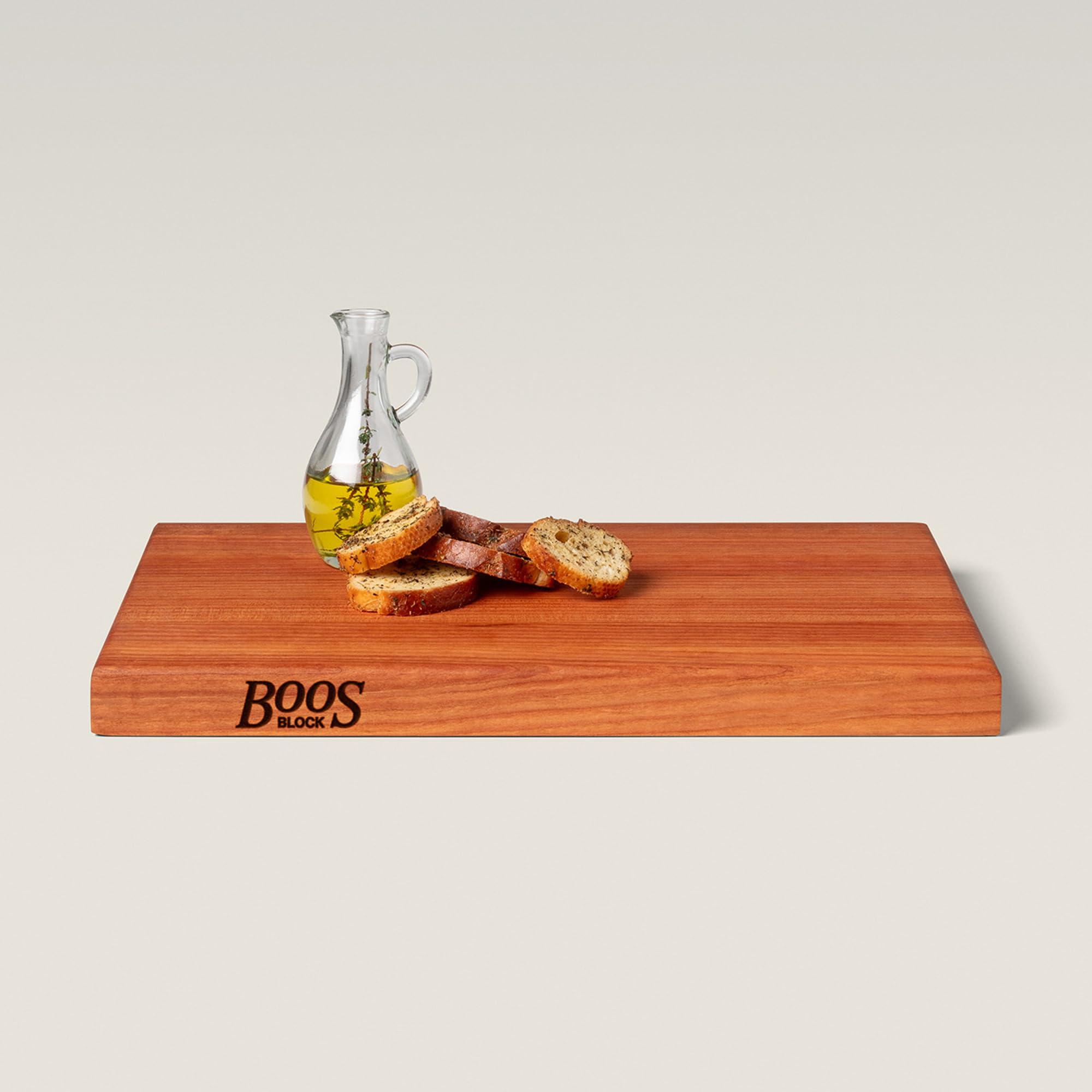John Boos John Boos Block R-Board Reversible Wood Cutting Board, 18\"x12\"x1.5\", Cherry