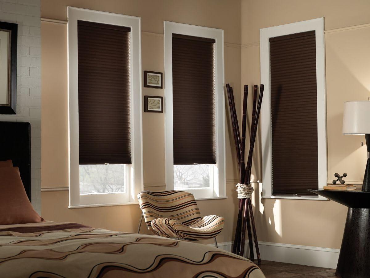 First Rate Blinds Blackout Top Down Bottom Up Cordless Cell Shades, 63W x 36H, Ivory