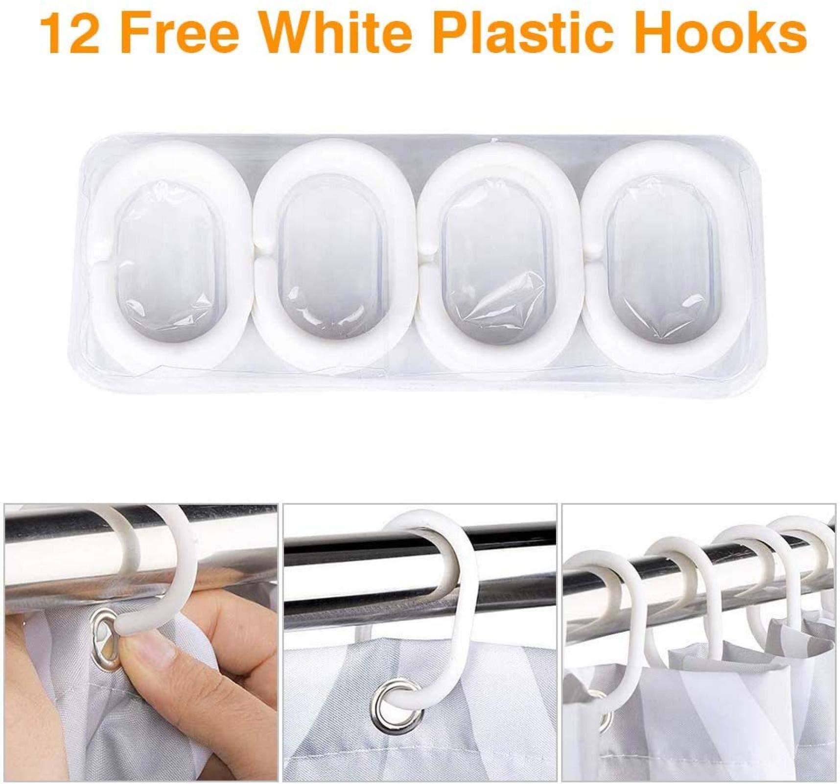 HNLYM HNLYM Garden Flowers Scenery Shower Curtains Extra Long Bath Curtain Waterproof Bathroom Home Decor Washable Fabric Bathroom 53x79in-135x200cm/WxH Cloth Shower Curtain