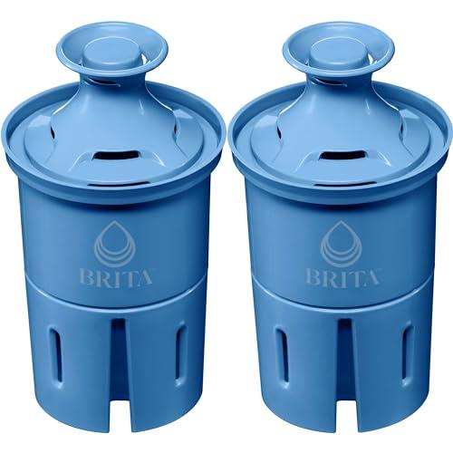 Brita Brita Elite Water Filter Replacements for Pitchers and Dispensers, NSF Certified to Remove 99% of Lead, 2 Count, Blue