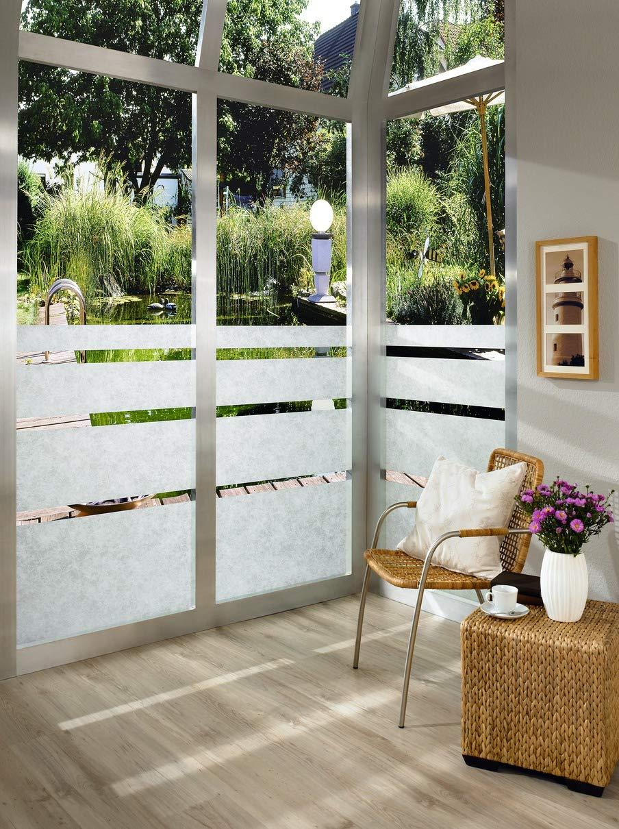 d-c-fix d-c-fix Window Privacy Film Ricepaper Premium Static Cling Removable Two Way Day and Night Sun UV-Blocking Decorative Vinyl Covering for Bathroom, Home & Glass Door - Decal Sticker 35.4\" x 59\"