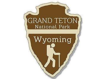 GHaynes Distributing GHaynes Distributing MAGNET Arrowhead Shaped GRAND TETON National Park Magnet(rv hiking camping) 3 x 4 inch