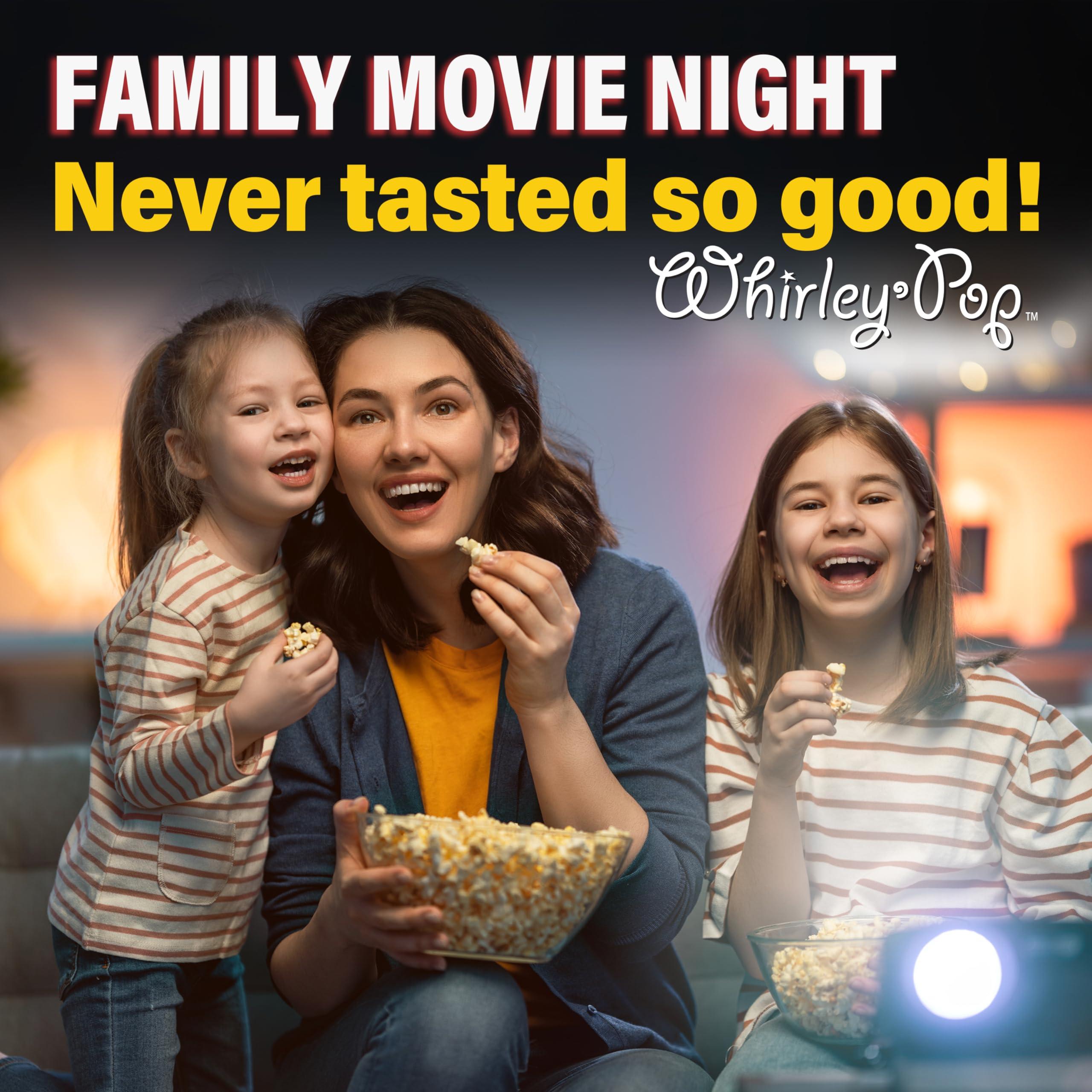 Wabash Valley Farms Original Whirley-Pop Popcorn Popper Kit - Metal Gear - Stainless Steel - 1 Real Theater All Inclusive Popping Kit