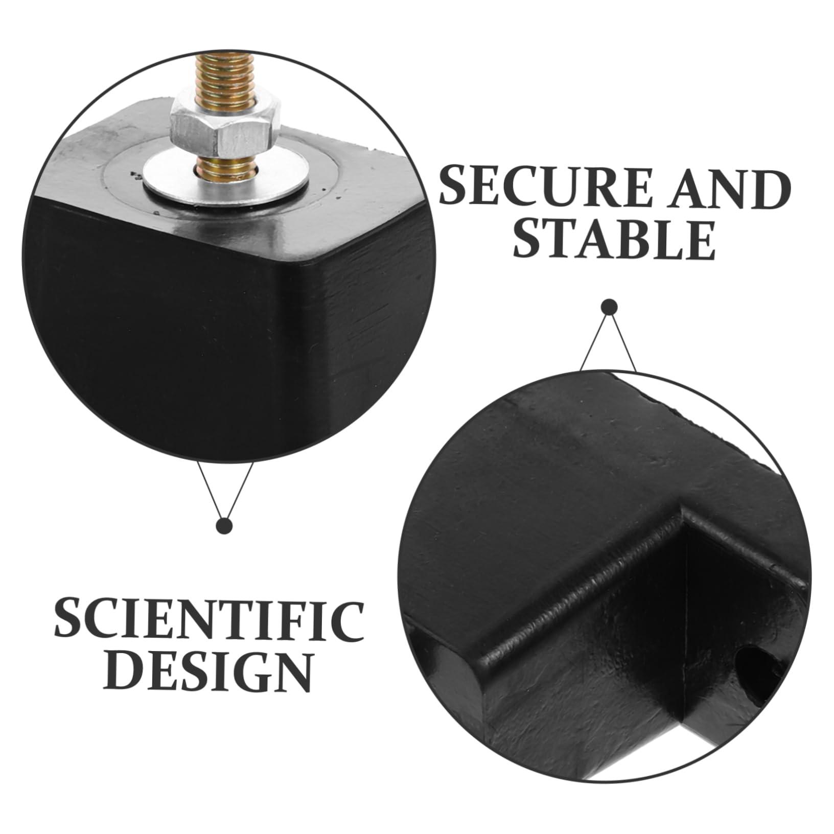 BUGUUYO BUGUUYO AC Outdoor Unit Bracket 4pcs Air Conditioner Pads Shock Absorbing Mat Noise Reduction Anti-Slip Bottom Quick Install Suitable for Central Air