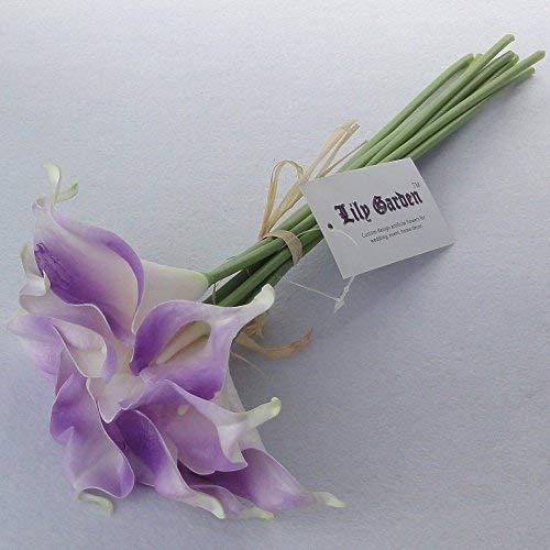 Lily Garden Lily Garden Mini 15\" Artificial Calla Lily 10 Stem Flower Bouquets (Violet)