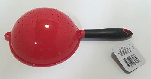 Greenbrier International 7" diameter colander strainer Kitchen Tool red with black handle