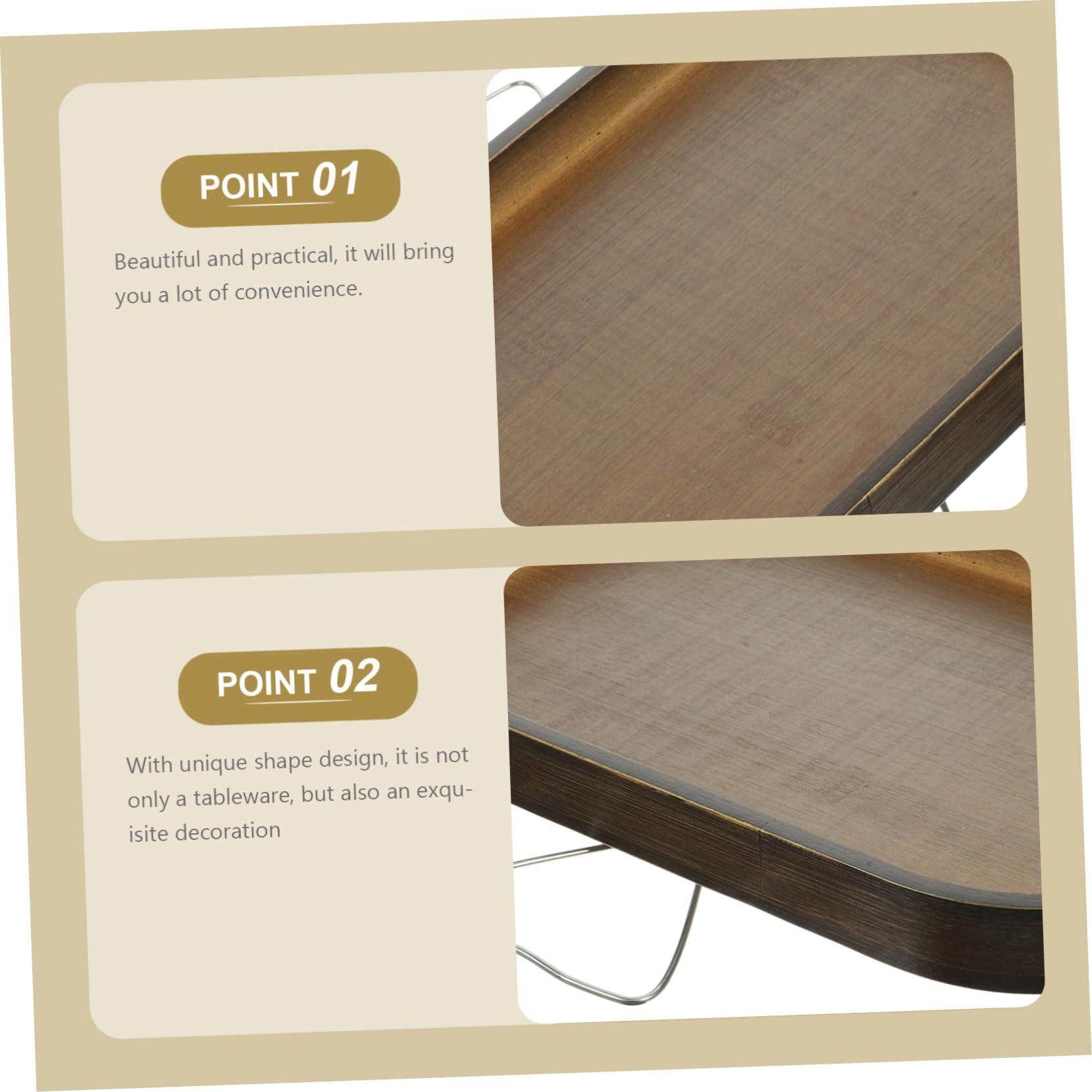 CONGARTENO CONGARTENO Bamboo Arm Rest Table for Couch Clip on Tray Couch Table Armrest Square 33x22