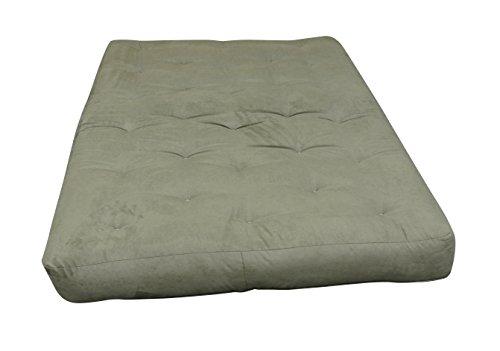 Gold Bond Gold Bond 4" All Cotton Futon Mattress, Sage Microfiber, Queen, Green
