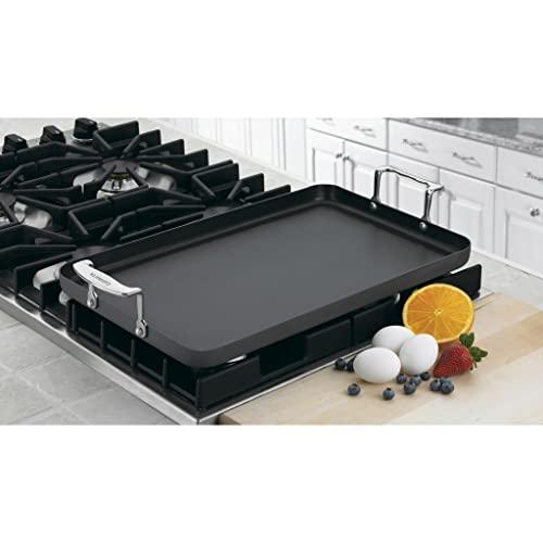 Cuisinart Cuisinart Double Burner Griddle, Chef\'s Classic Nonstick Hard Anodized, Stainless Steel, 655-35 13-Inch x 20-Inch