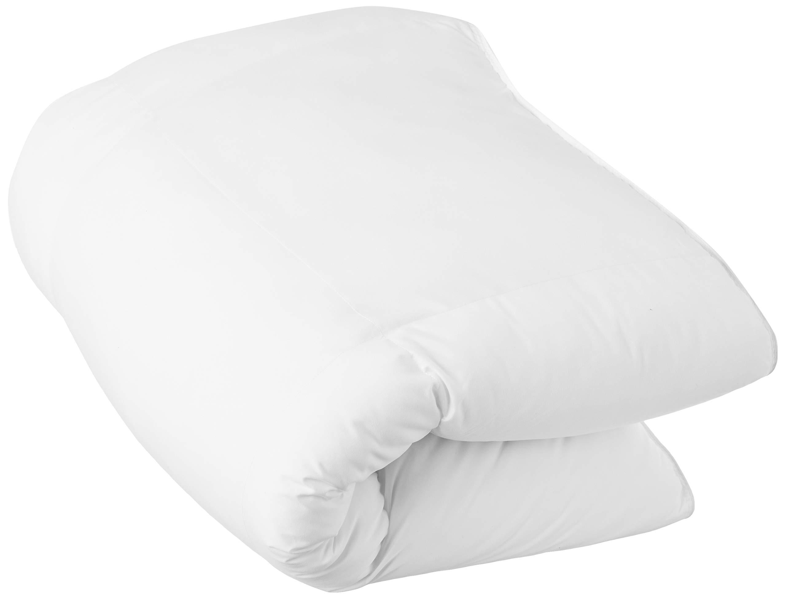 SUPERIOR Superior Mattress Topper, Down Alternative, 2 Inch Deep Sized Bed Pillow Top, Comfort Pad, Fluffy Mattress-Topper Protector, Plush Cooling Extra Soft, Hotel Quality, Sleep, All-Season, Twin, White