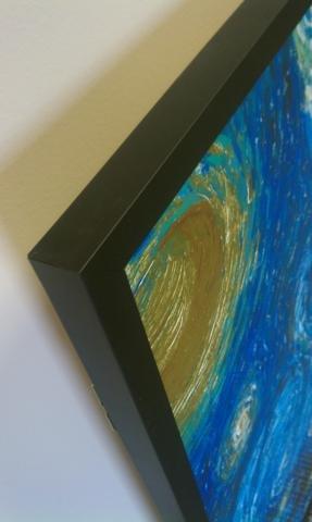 Buyartforless Framed Einstein - Artistic Formulas 24x36 Dry Mounted Poster Wood