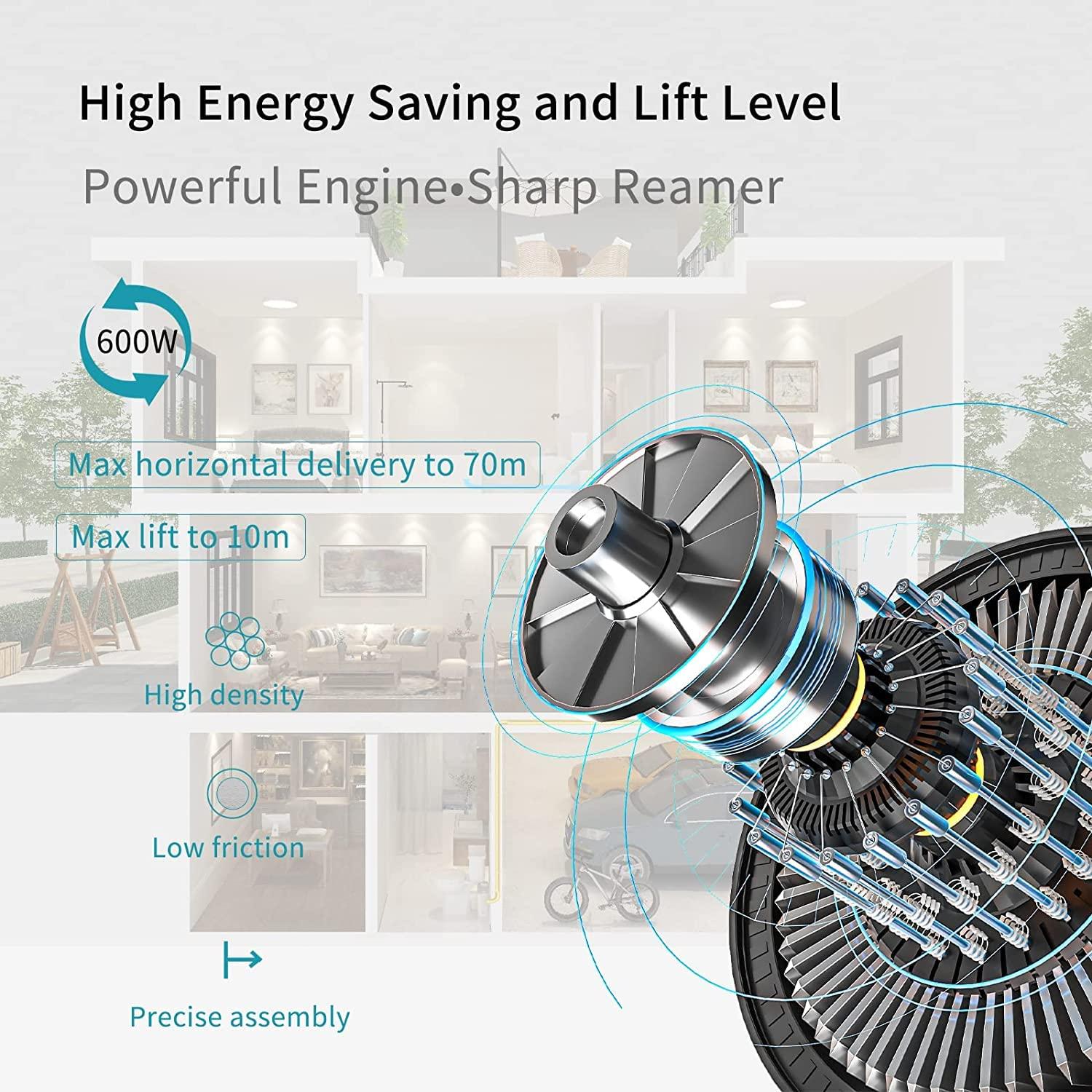 SUPERFLO Macerating Toilet with Pump & AC Vent | Upflush Toilet System for Basement to Bathroom sink & Tub,Silent & High Standard,include Modern Toilet, Water Tank & 600W Macerator Toilet Pump SUPERFLO
