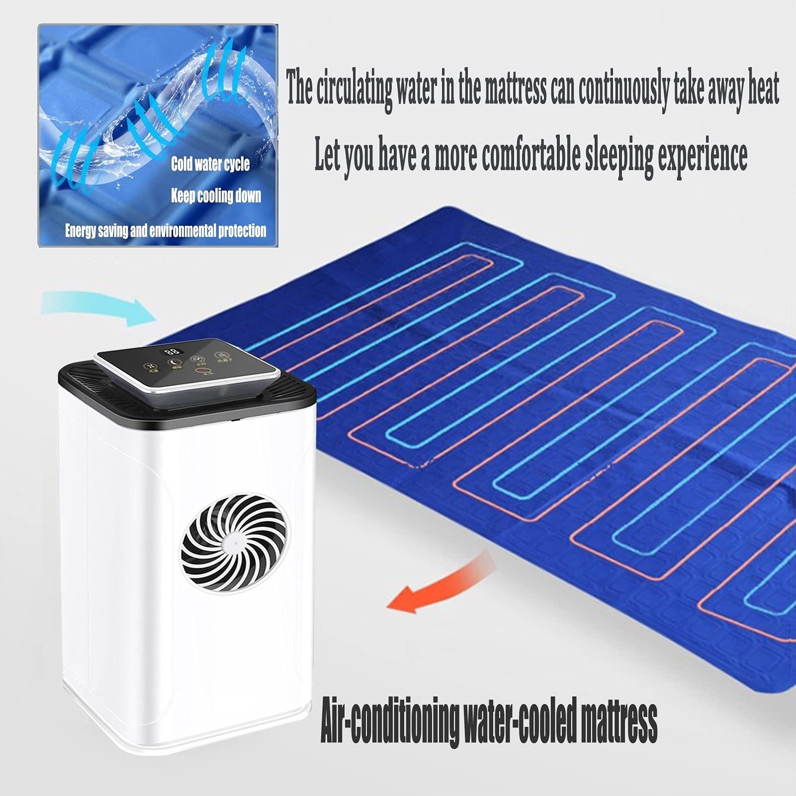 AGYH Mattress Cooler Bed Cooling Mattress Pad, Air-Conditioning Water Cooling Mattress, Cool and Comfortable Mattress Cooling System, 0.7x1.4m (Color : Blue)