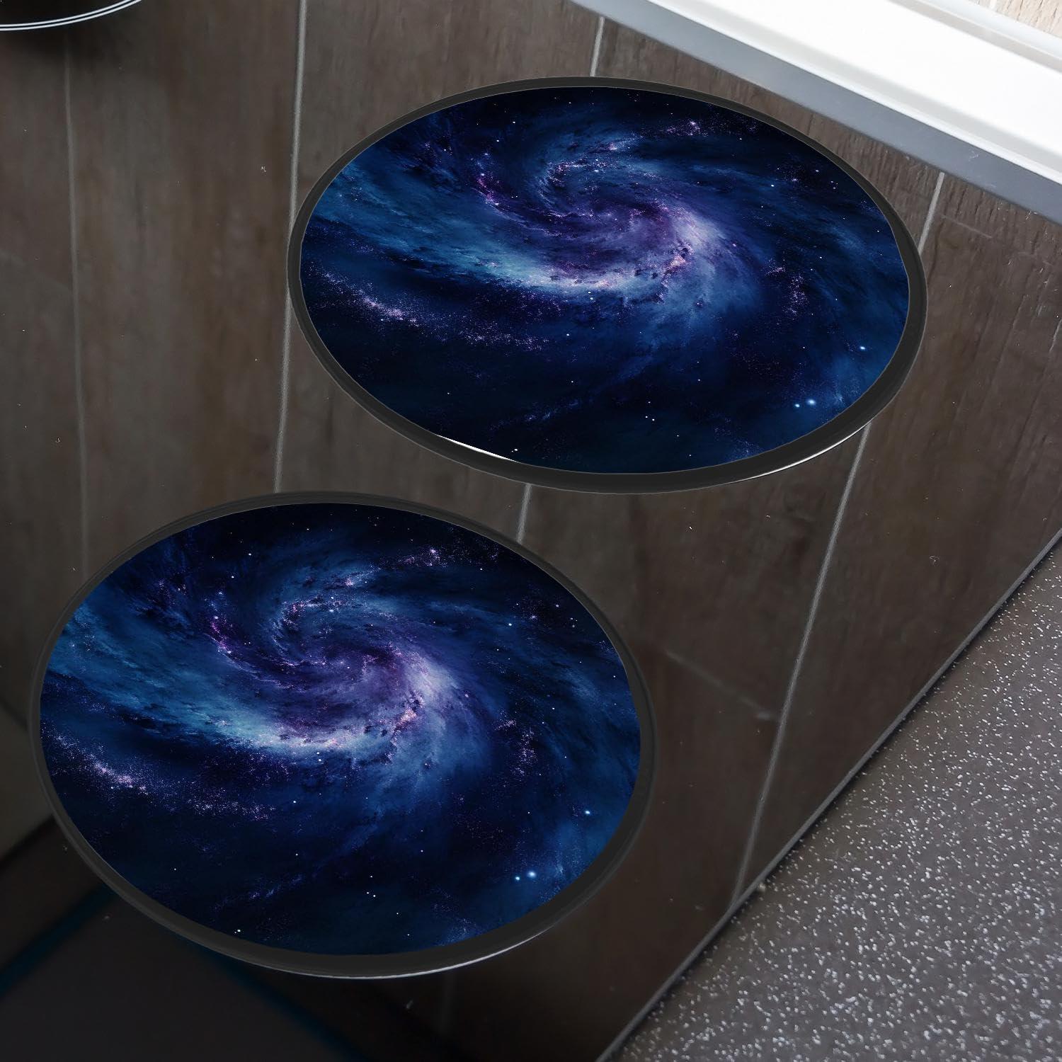 Muatfoan Space Set of 4 Stove Burner Covers - Premium Round Electric Stove Range Protectors,8 IN & 10 IN