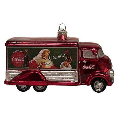 Kurt S. Adler Kurt Adler Coca-Cola Glass Truck Ornament, 5-Inch