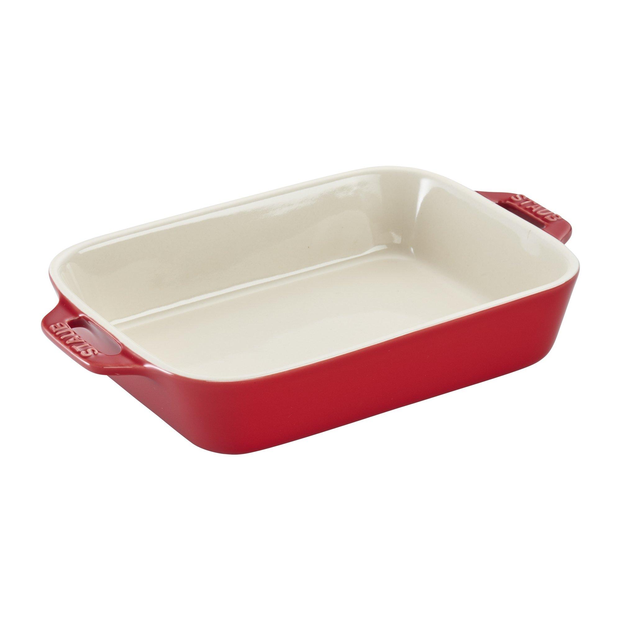 STAUB STAUB Ceramics Rectangular Baking Dish, 7.5x6-inch, Cherry