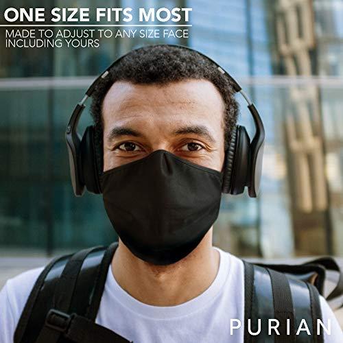 PURIAN PURIAN Big Mask Adult XL (Extra Large) Beard Mask for Men, Face Mask with Black Straps include Quick Fit Cord Lock Toggles for All Day Use