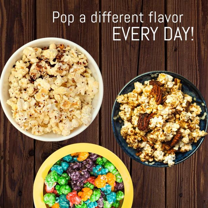 Elite Gourmet Elite Gourmet EPM-250 Maxi-Matic 2.5 Ounce Classic Carnival, Tabletop Kettle Popcorn Popper Machine, Retro-Style, Movie Hot Buttered Popcorn, Red