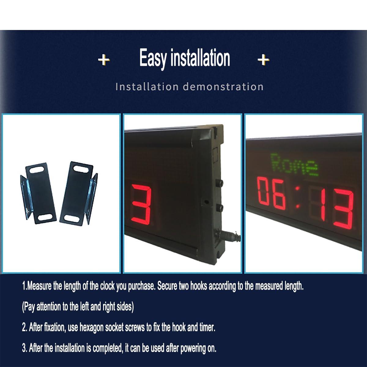 QYLTTDM QYLTTDM LED World Wall Clock, Digital World Time Zone Clock, Large World Wall Clock, Brightness Adjustable in Five Levels, for Hotels, Airports, Entertainment Venues, Multinational Enterprise