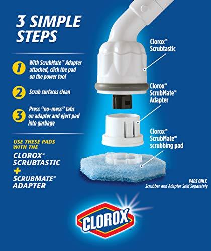Clorox Clorox ScrubMate Adapter Kit and ScrubMate XL Bath and Tile Refill Combo Pack; 7 Disposable Refill Scrubbing Pads