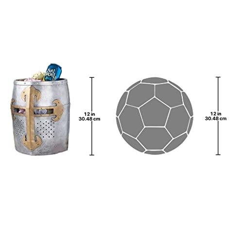 Design Toscano Design Toscano Crusader's Great Helm Gothic Trash Bin