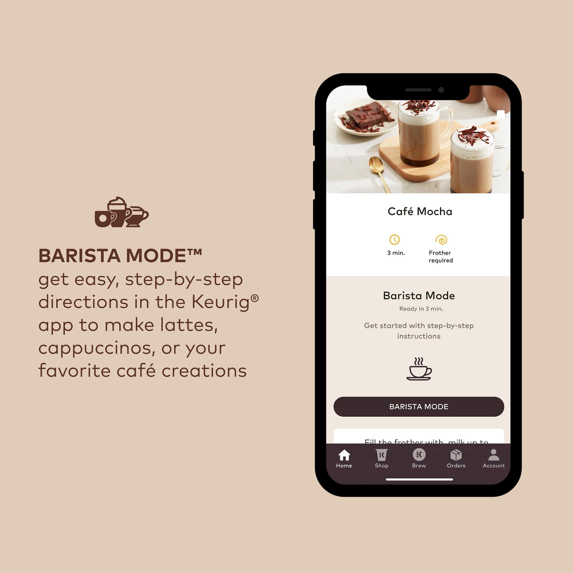 Keurig Keurig K-Cafe Essentials Single Serve K-Cup Pod Coffee Maker, Black