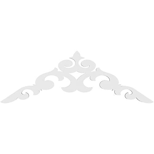 Ekena Millwork Ekena Millwork GPP060X010X100KEN Kendall Architectural Grade PVC Gable Pediments, 60\"W x 10\"H x 1\"P (4/12) Pitch