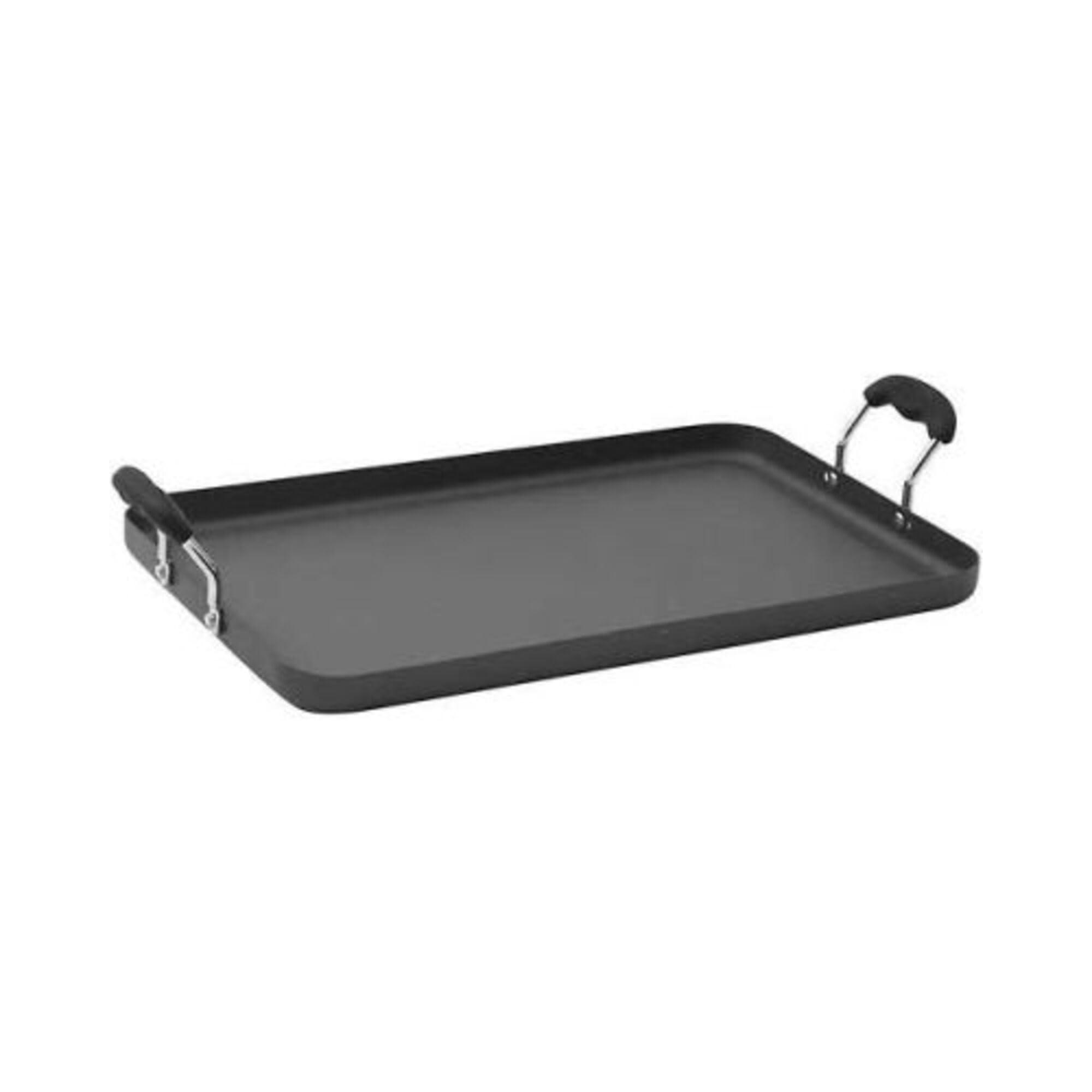 Winco Winco HAG-2012 Deluxe Griddle, 19-5/8\" L X 12-1/4\" W, Silicone Wrapped Lifted Handles, Hard Anodized Aluminum