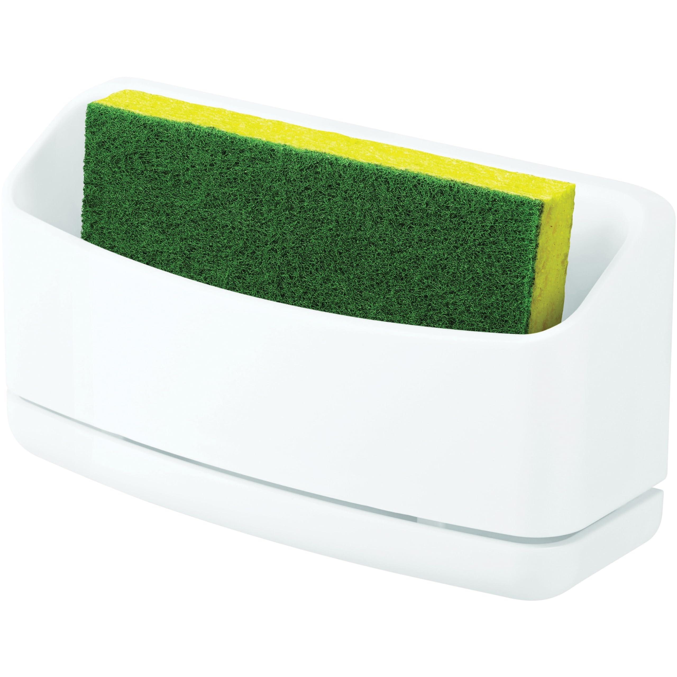 Command Command Under Sink Sponge Caddy, Total 2 Sponge Holders with 8 Command Strips, 2 Pack of 1 Caddy, Organize Damage-Free