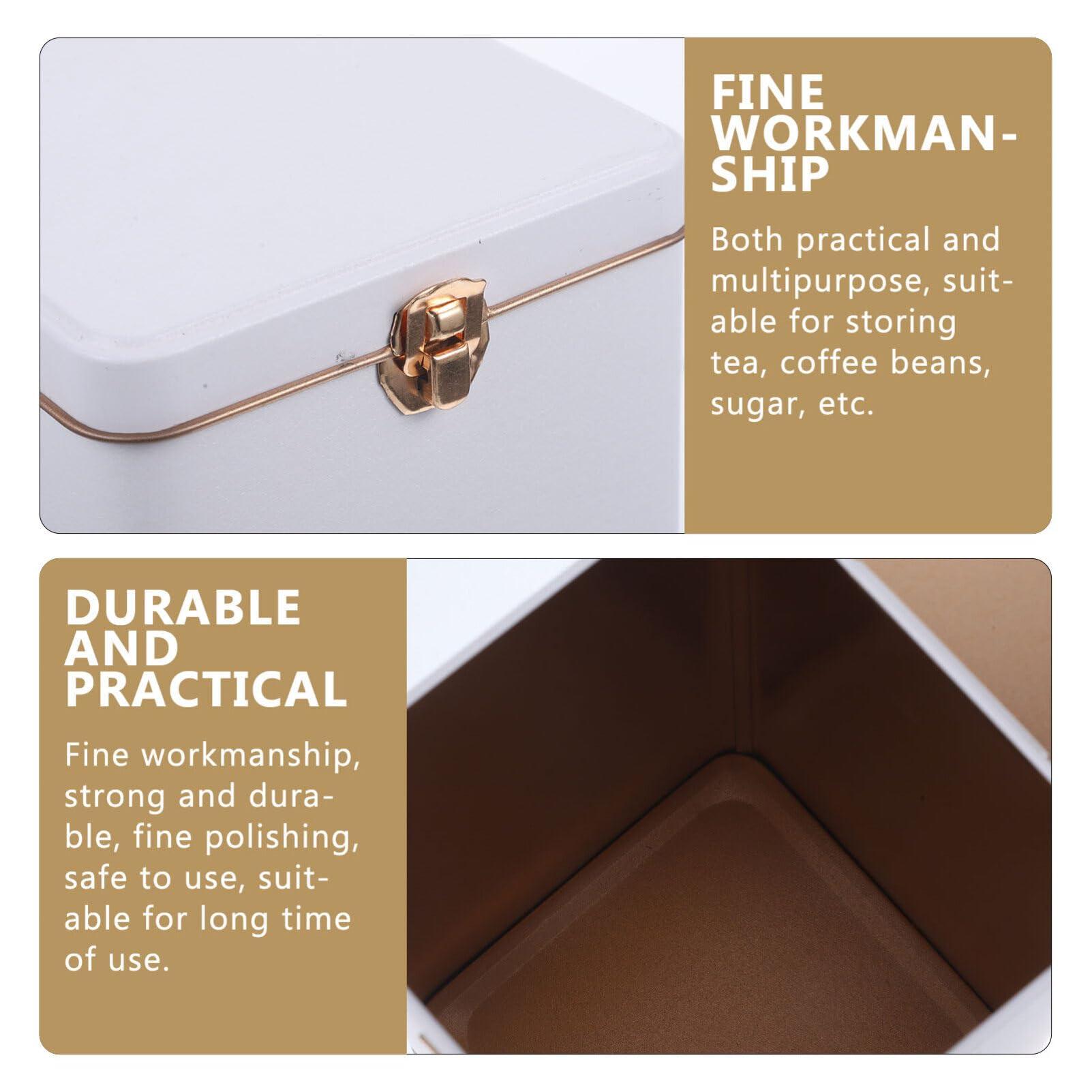 Zerodeko Tea Tea Storage Containers Tea Container Canister with Airtight Lids Tea Bag Storage Jar Food Storage Container Food Storage Jar Tea Tin Canister Tea Storage Canister