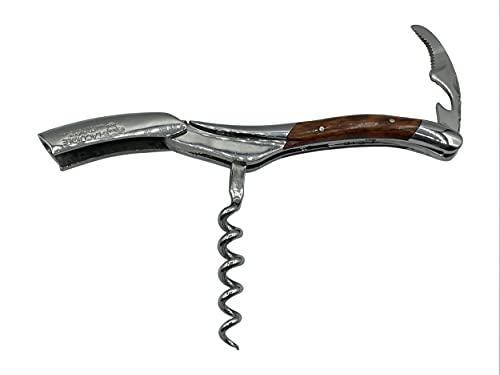 LAGUIOLE EN AUBRAC L Laguiole En Aubrac Sommelier Waiter's Corkscrew, Amourette Handle, Wine Opener With Foil Cutter & Bottle Opener, Polished Bolster