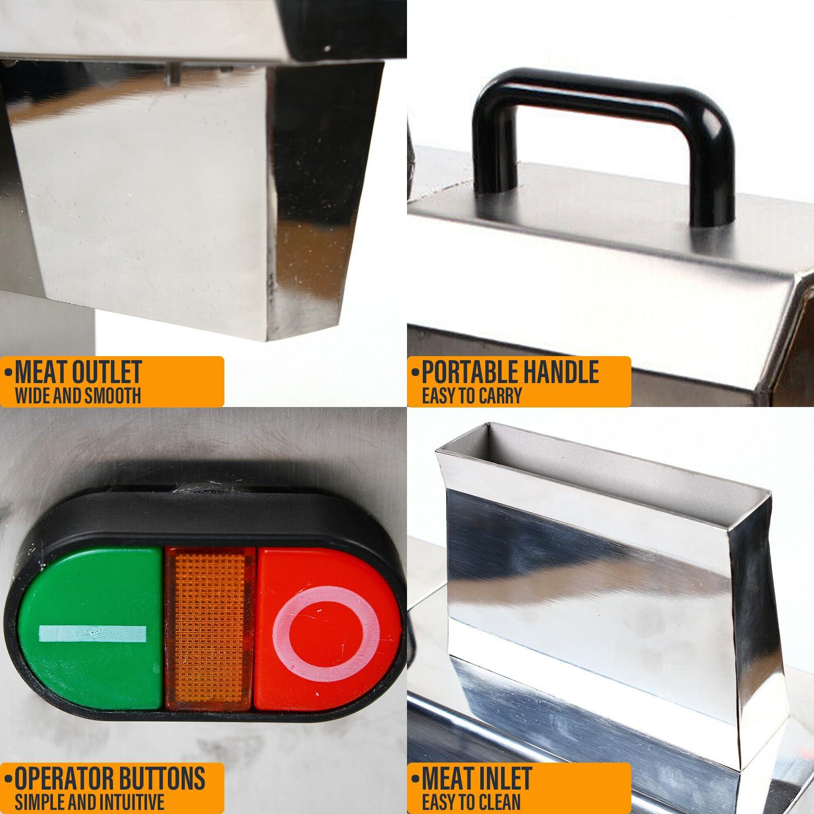 BOYU-SHITAI TK-12MT Commercial Electric Meat Tenderizer Machine Stainless Steel Cuber Heavy Duty Beef Steak Tool Cutter for Beef Fillet Beefsteak USA STOCK