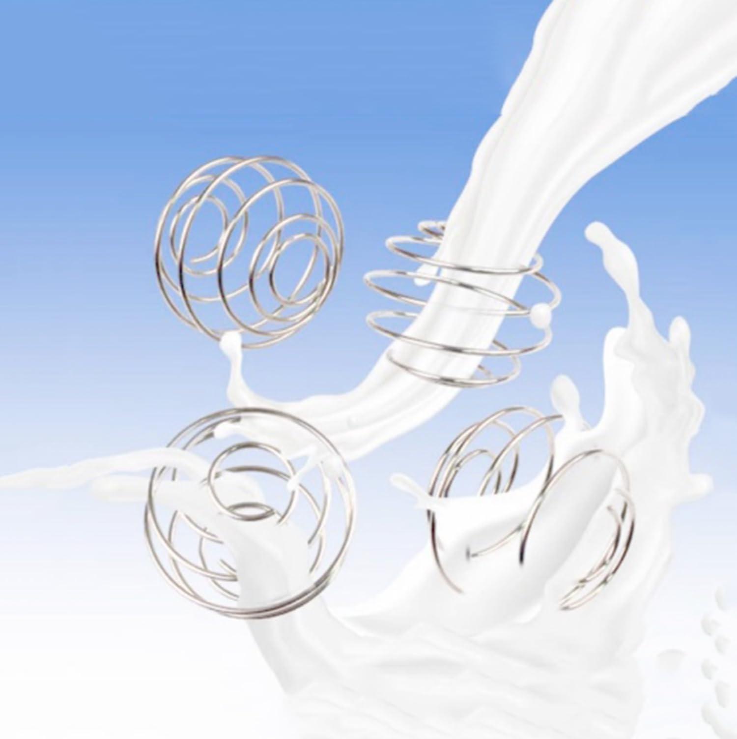 ZZP 5pcs Stainless Steel Spring Balls Shaker Cup Balls Mixing Wire Whisk Balls Protein Mixing Balls for Shaker Cup Mixer