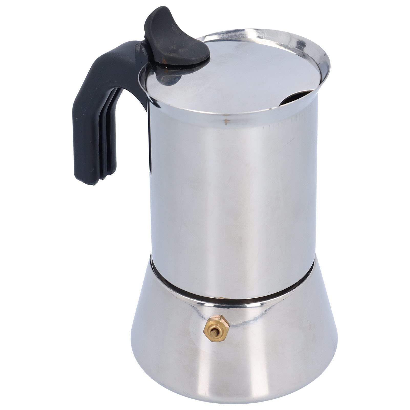 Kuuleyn Stovetop Espresso and Coffee Maker,Thicken Moka Pot,Stainless Steel Coffee Maker Pour Over Coffee Pot Italian Moka Pot for Home Kitchen Appliances Supplies