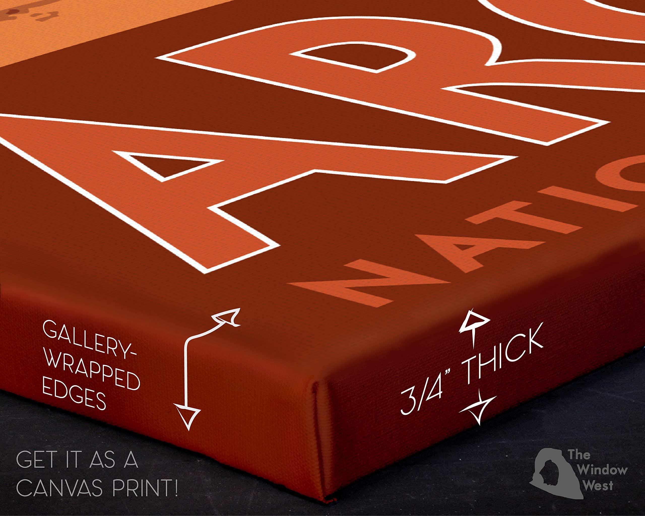 The Window West Black Canyon of the Gunnison National Park Travel Poster (Canvas, 11x14 Inches)