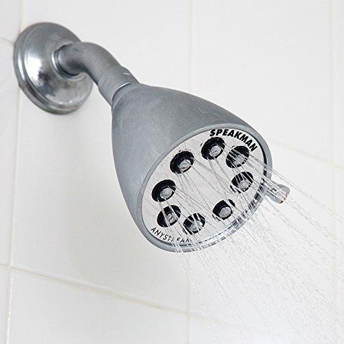 Speakman Speakman S-2251 Signature Icon Anystream Adjustable High Pressure Shower Head - 2.5 GPM Solid Brass Replacement Bathroom Showerhead, Polished Chrome