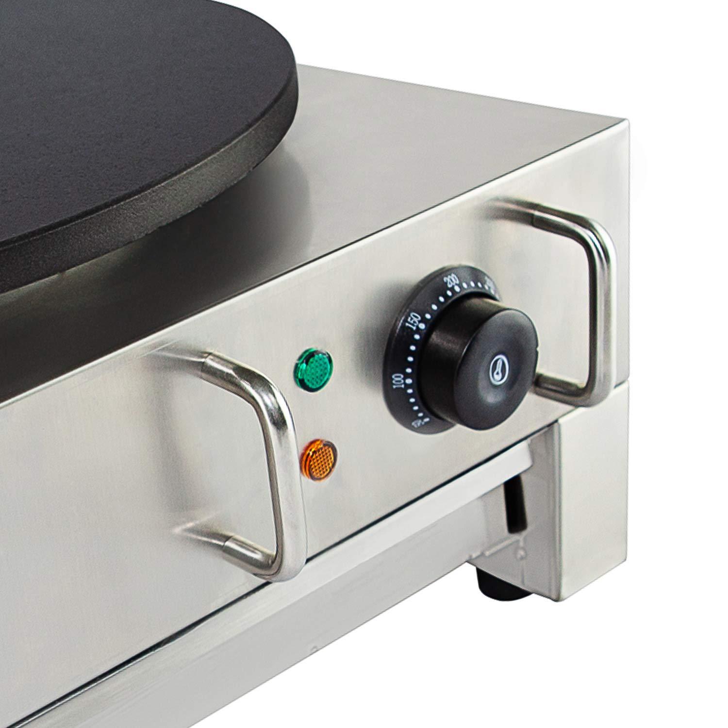 ALDKitchen ALDKitchen Crepe Maker Commercial | Electric Pancake Maker | Nonstick 16 Plate | 110V (Single)