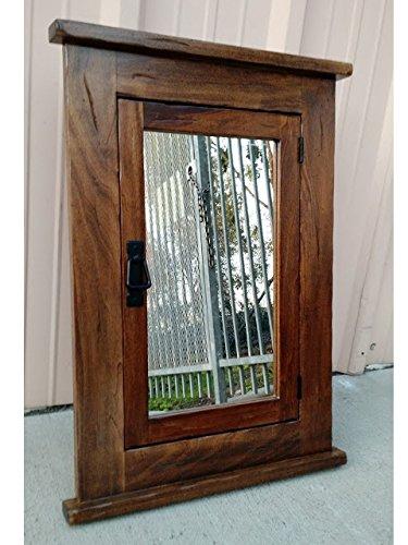 D&E Wood Primitive Mission Recessed Medicine Cabinet/Rustic/Solid Wood & Handmade